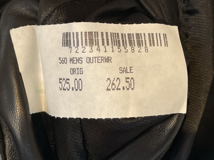 JUST ADDED - Kenneth Cole Reaction Men's Leather Jacket Size M - Retails $525 [Photo 3]