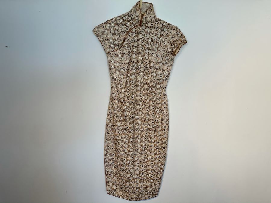 JUST ADDED - Vintage Chinese Crochet Women's Dress Size S [Photo 2]