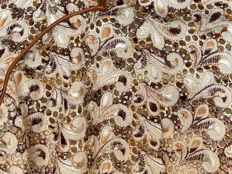 JUST ADDED - Vintage Chinese Crochet Women's Dress Size S [Photo 4]