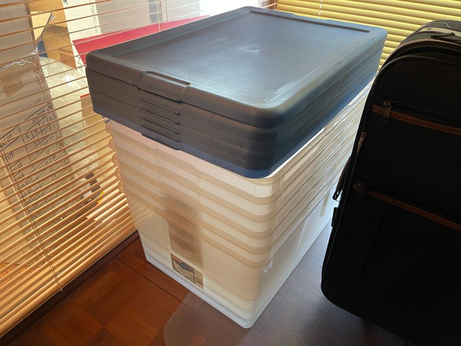 JUST ADDED - Six Plastic Bins [Photo 2]