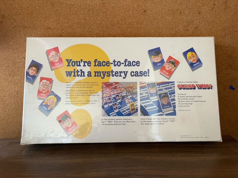 JUST ADDED - Sealed Vintage 1987 Milton Bradley Game Guess Who? [Photo 4]