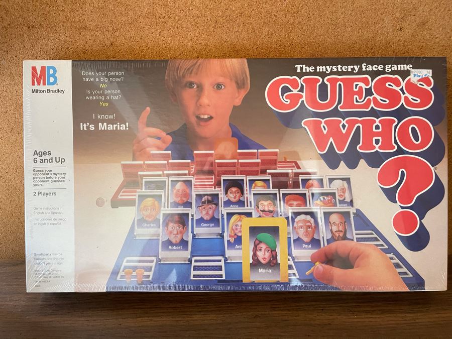 JUST ADDED - Sealed Vintage 1987 Milton Bradley Game Guess Who?