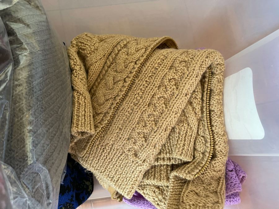 JUST ADDED - Bin Full Of Women's Clothing Sweaters Size S [Photo 6]