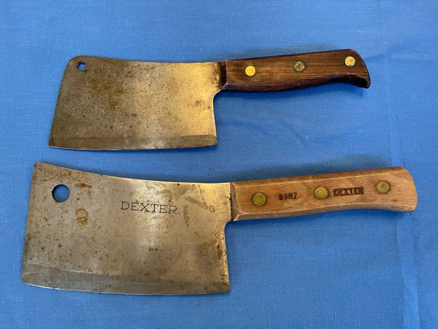 JUST ADDED - Pair Of Butcher Knives Dexter