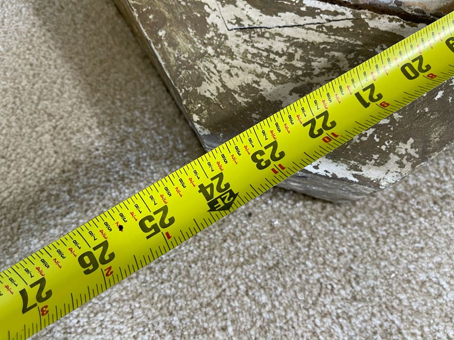 Antique Carved Wooden Praying Angels With Glass Eyes Shabby Chic Console Table - Base Is 24W X 15D X 28H / Glass Is 48W X 18D [Photo 22]