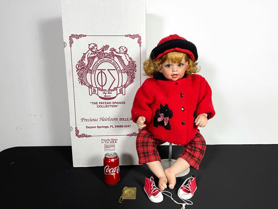 Signed Fayzah Spanos Collection Limited Edition Doll With Box Precious Heirloom Dolls 81 Of 500 With Box 24H [Photo 2]