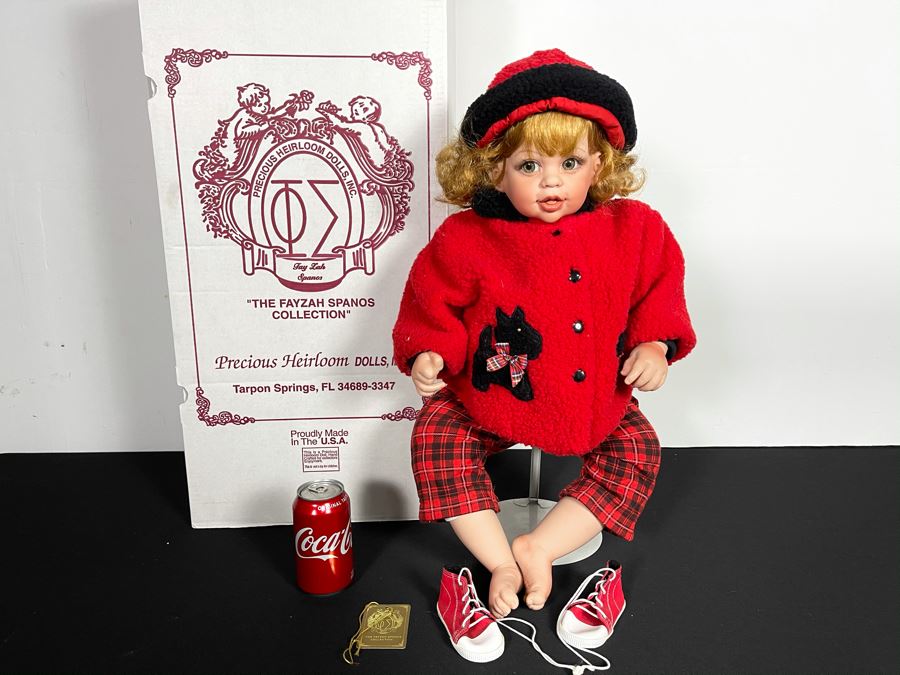 Signed Fayzah Spanos Collection Limited Edition Doll With Box Precious Heirloom Dolls 81 Of 500 With Box 24H [Photo 3]