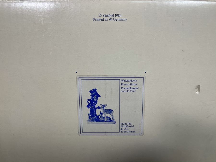 Hummel Figurine 'Forest Shrine' #564 9H With Original Box [Photo 12]