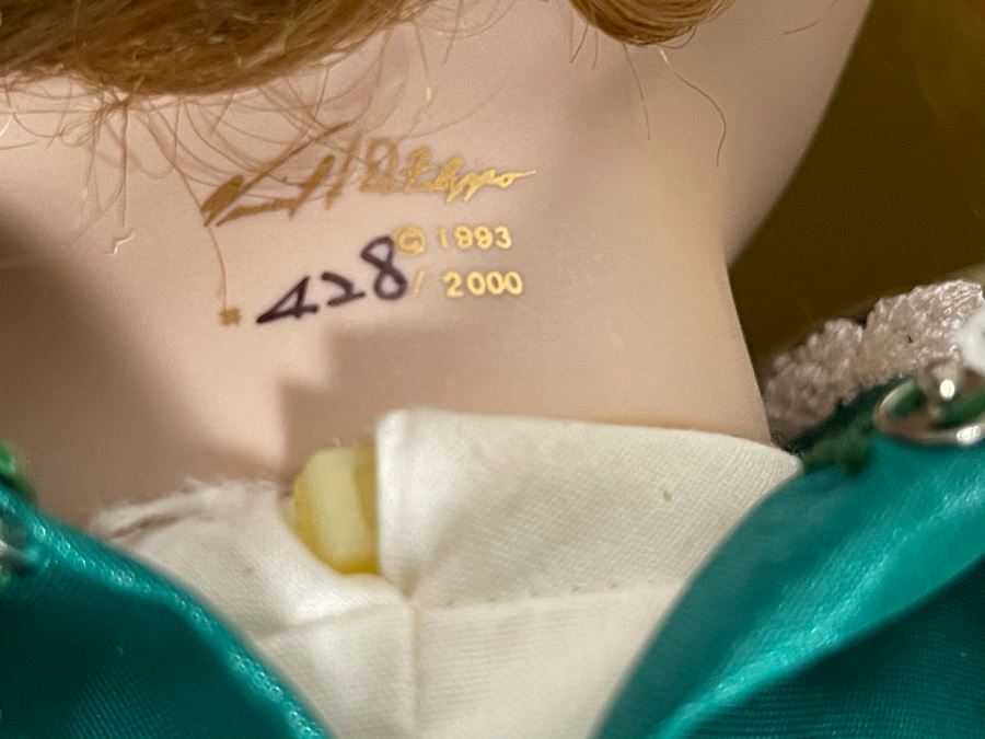 Vintage 1993 Limited Edition Vincent J. DeFilippo Doll 428 Of 2000 With Box 22'H [Photo 10]