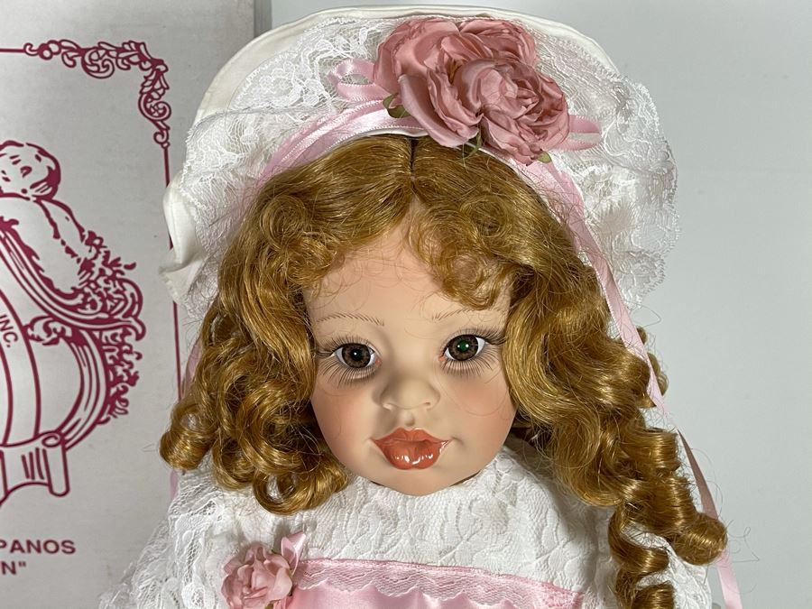 Vintage 1996 Limited Edition Fayzah Spanos Collectible Doll Hand Signed By Fayzah Spanos Precious Heirloom Dolls Designer With Box 24L [Photo 5]