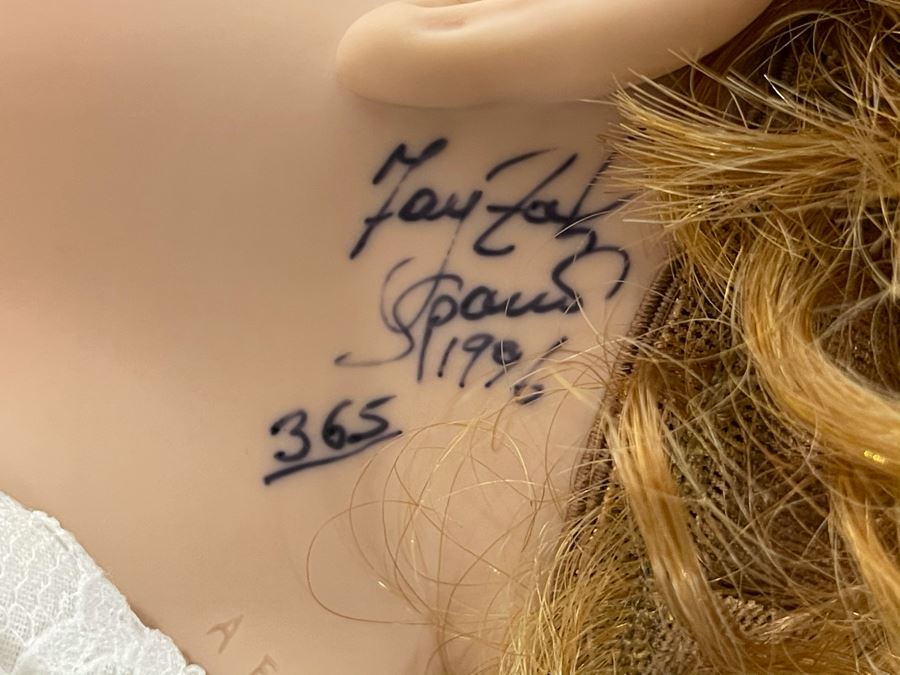 Vintage 1996 Limited Edition Fayzah Spanos Collectible Doll Hand Signed By Fayzah Spanos Precious Heirloom Dolls Designer With Box 24L [Photo 10]