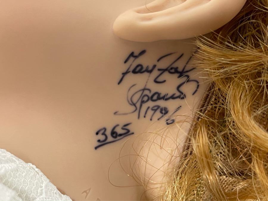Vintage 1996 Limited Edition Fayzah Spanos Collectible Doll Hand Signed By Fayzah Spanos Precious Heirloom Dolls Designer With Box 24L [Photo 11]