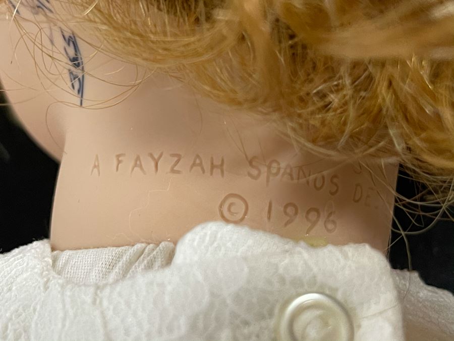 Vintage 1996 Limited Edition Fayzah Spanos Collectible Doll Hand Signed By Fayzah Spanos Precious Heirloom Dolls Designer With Box 24L [Photo 12]