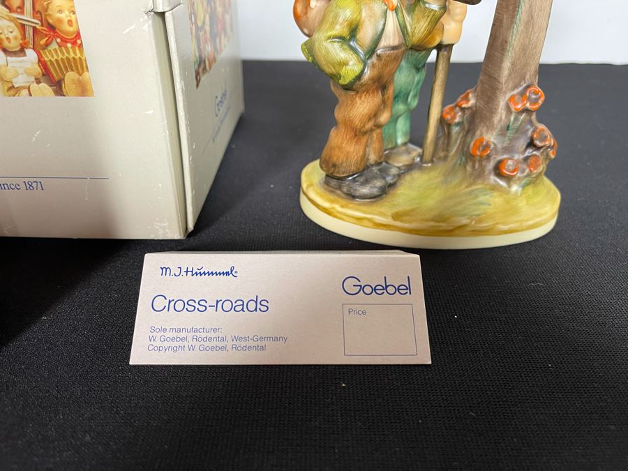 Hummel Figurine 'Cross-roads' #331 6.75H With Original Box [Photo 3]