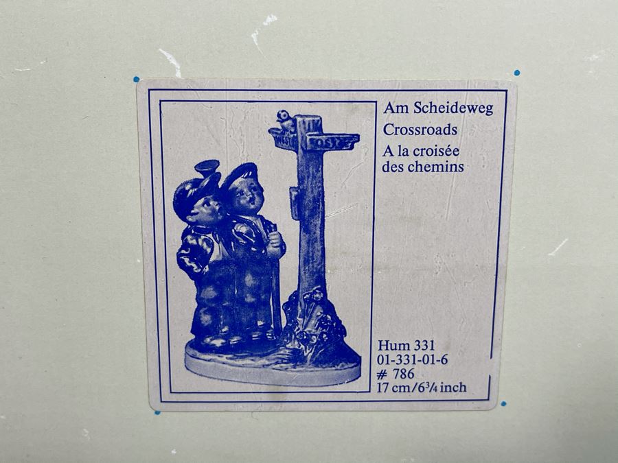Hummel Figurine 'Cross-roads' #331 6.75H With Original Box [Photo 12]