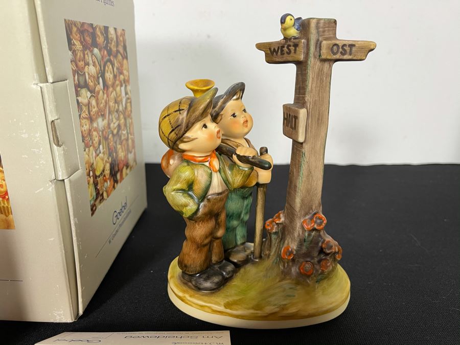 Hummel Figurine 'Cross-roads' #331 6.75H With Original Box