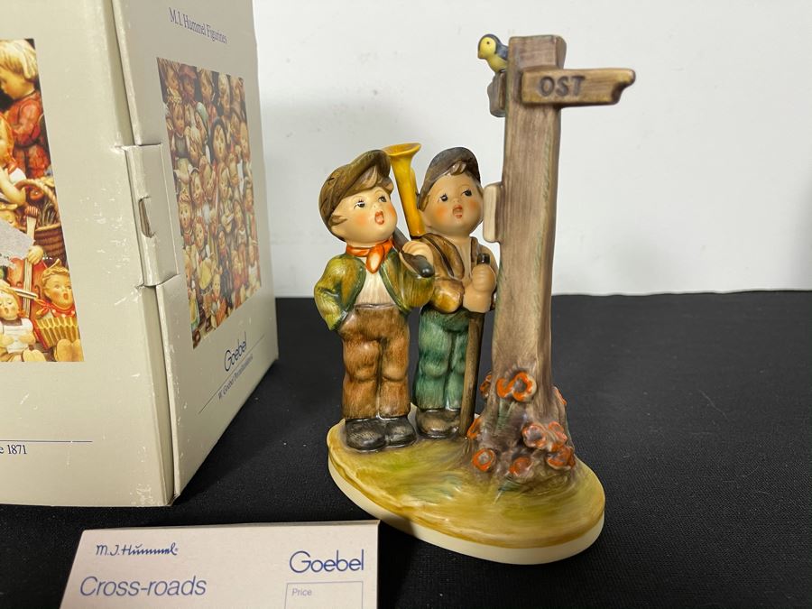 Hummel Figurine 'Cross-roads' #331 6.75H With Original Box [Photo 6]