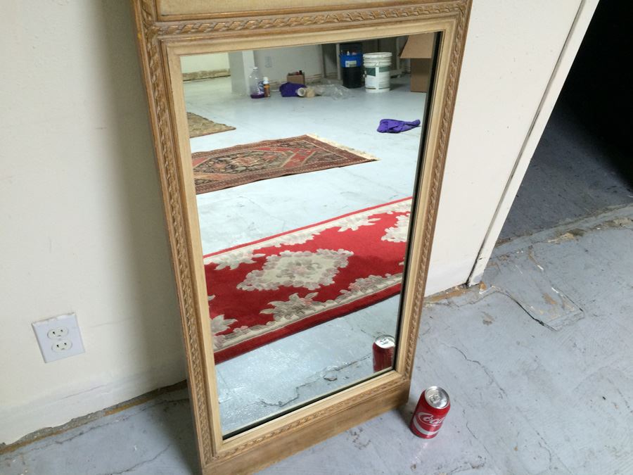 Vintage Hand Painted Wooden Mirror [Photo 7]