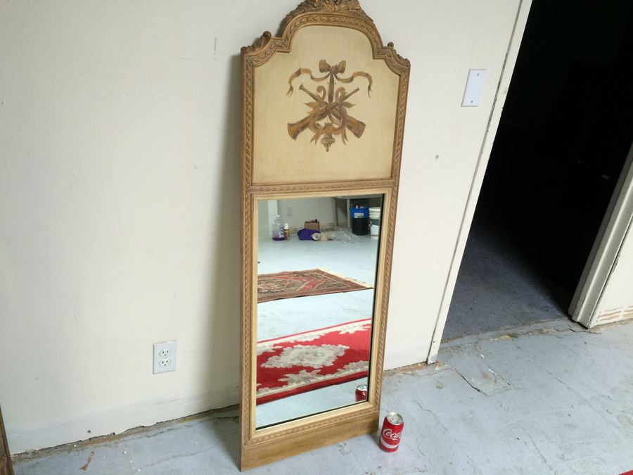 Vintage Hand Painted Wooden Mirror [Photo 8]
