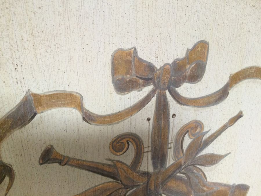 Vintage Hand Painted Wooden Mirror [Photo 4]