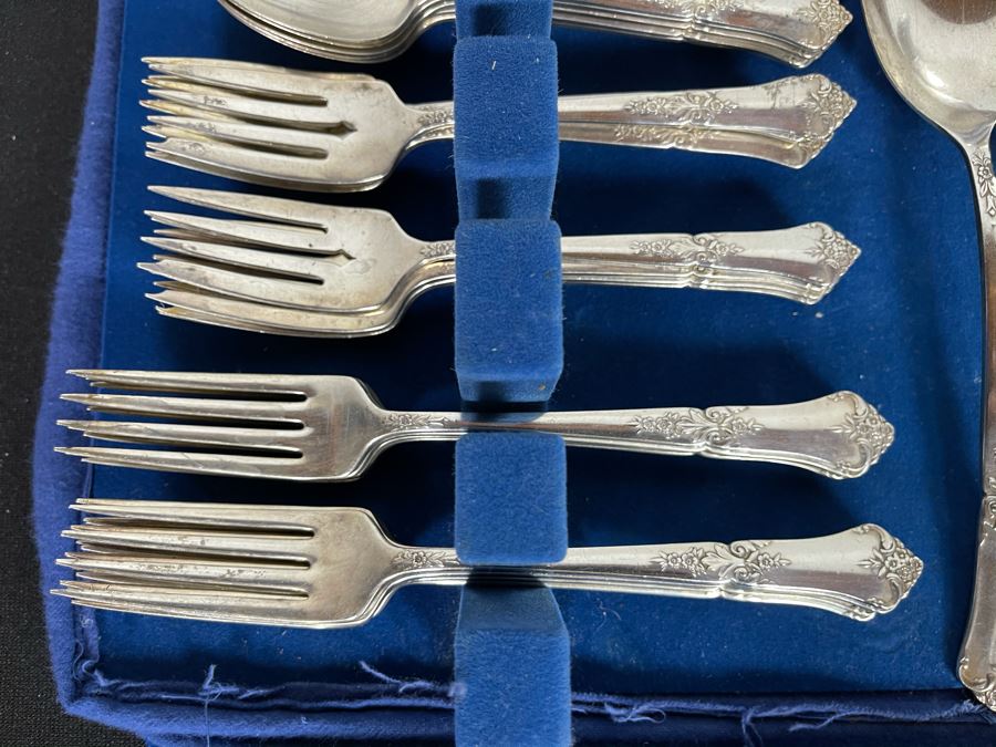 Sterling Silver Flatware Set By State House Stately Pattern - See Details For Breakdown - Total Sterling Silver Weight Not Including Sterling Handled Knives 1,737g [Photo 5]