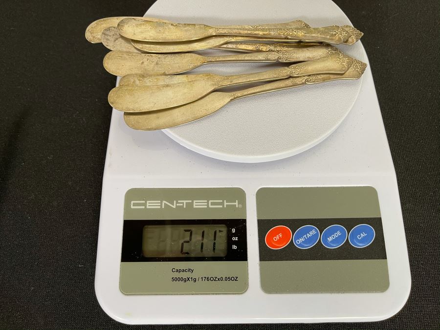 Sterling Silver Flatware Set By State House Stately Pattern - See Details For Breakdown - Total Sterling Silver Weight Not Including Sterling Handled Knives 1,737g [Photo 19]