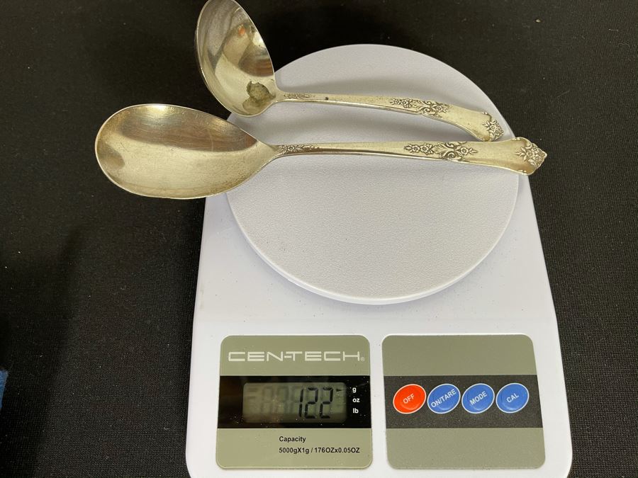 Sterling Silver Flatware Set By State House Stately Pattern - See Details For Breakdown - Total Sterling Silver Weight Not Including Sterling Handled Knives 1,737g [Photo 18]