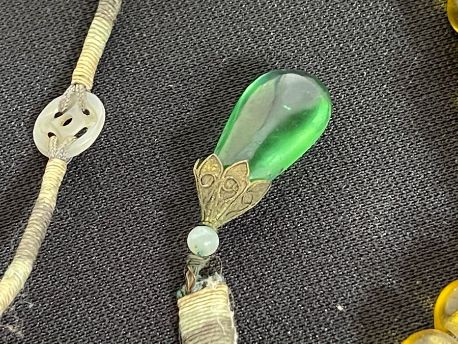 Antique Chinese Mandarin Court Necklace 48'L [Photo 14]