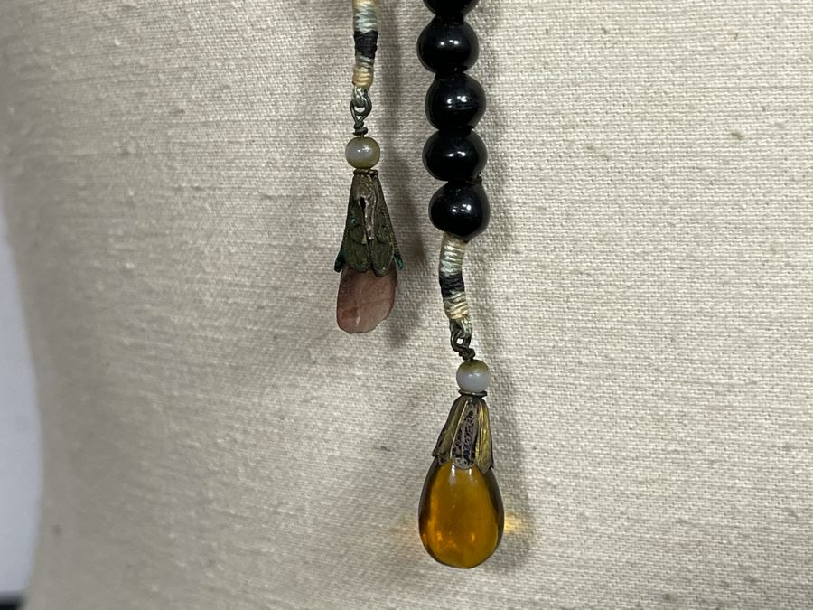 Antique Chinese Mandarin Court Necklace 32'L [Photo 8]