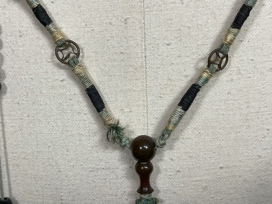 Antique Chinese Mandarin Court Necklace 32'L [Photo 14]