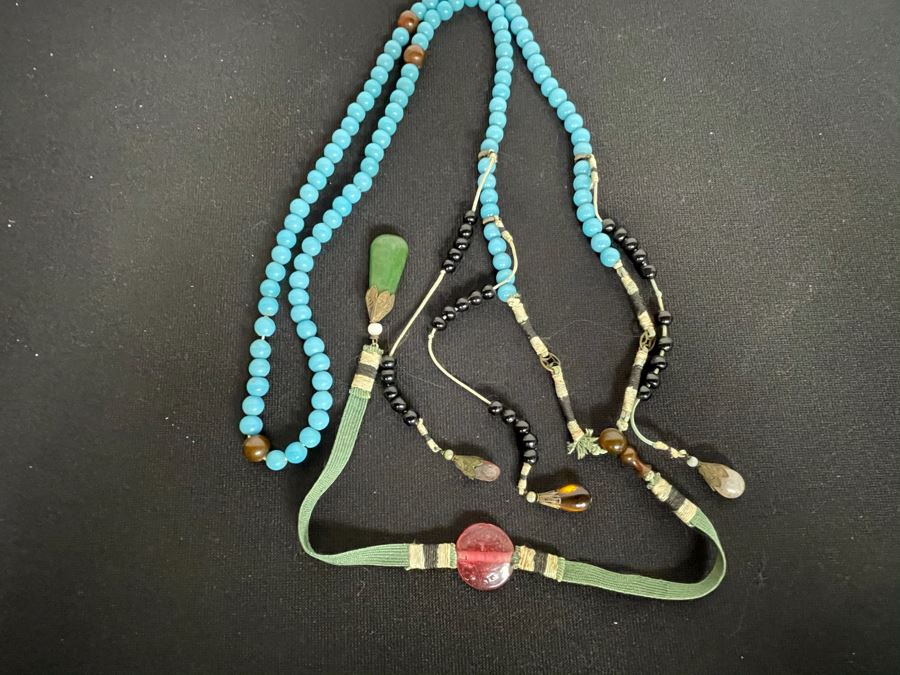 Antique Chinese Mandarin Court Necklace 32'L [Photo 19]