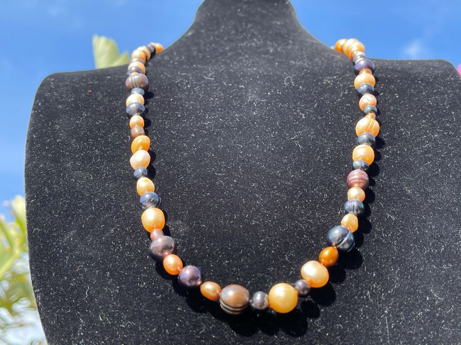 Colored Pearl Necklace 36L [Photo 4]