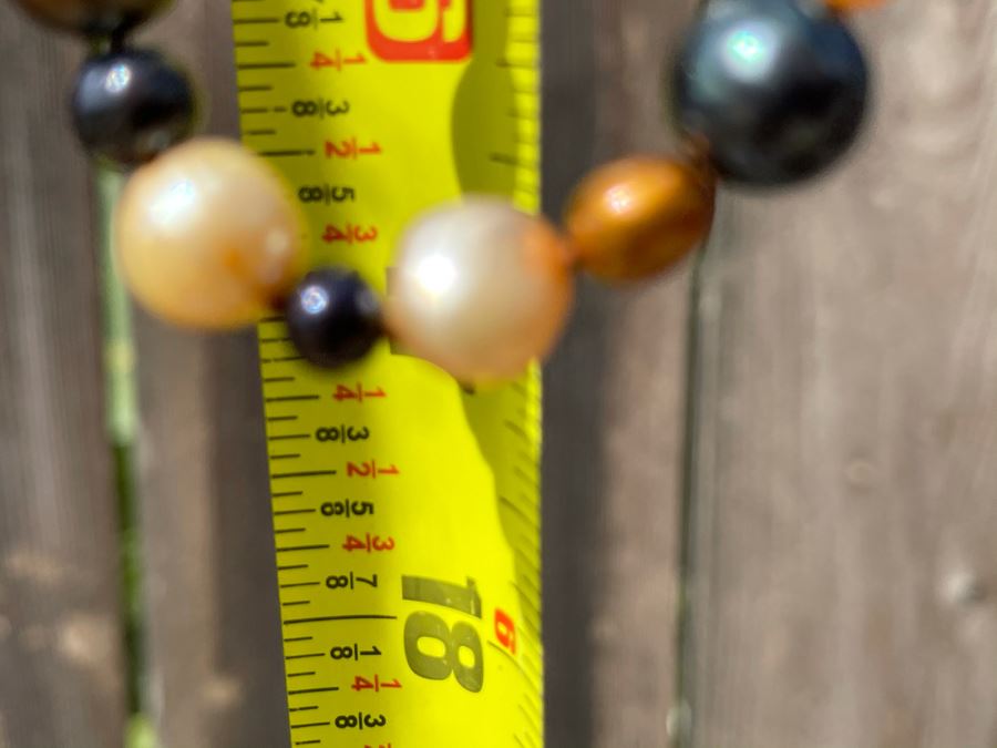 Colored Pearl Necklace 36L [Photo 7]