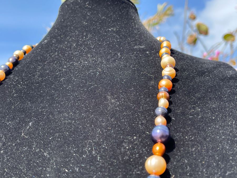 Colored Pearl Necklace 36L [Photo 5]