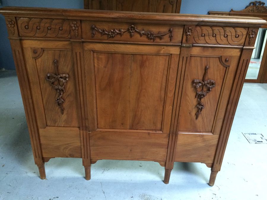 Twin Headboard and Footboard with Rails [Photo 2]