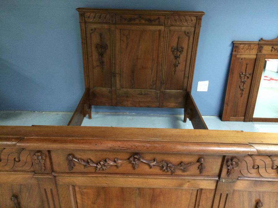 Twin Headboard and Footboard with Rails [Photo 5]