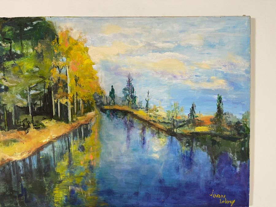 Original Joan Lohrey Oil Landscape Painting On Canvas 24 X 18 Retailed For $250 [Photo 6]
