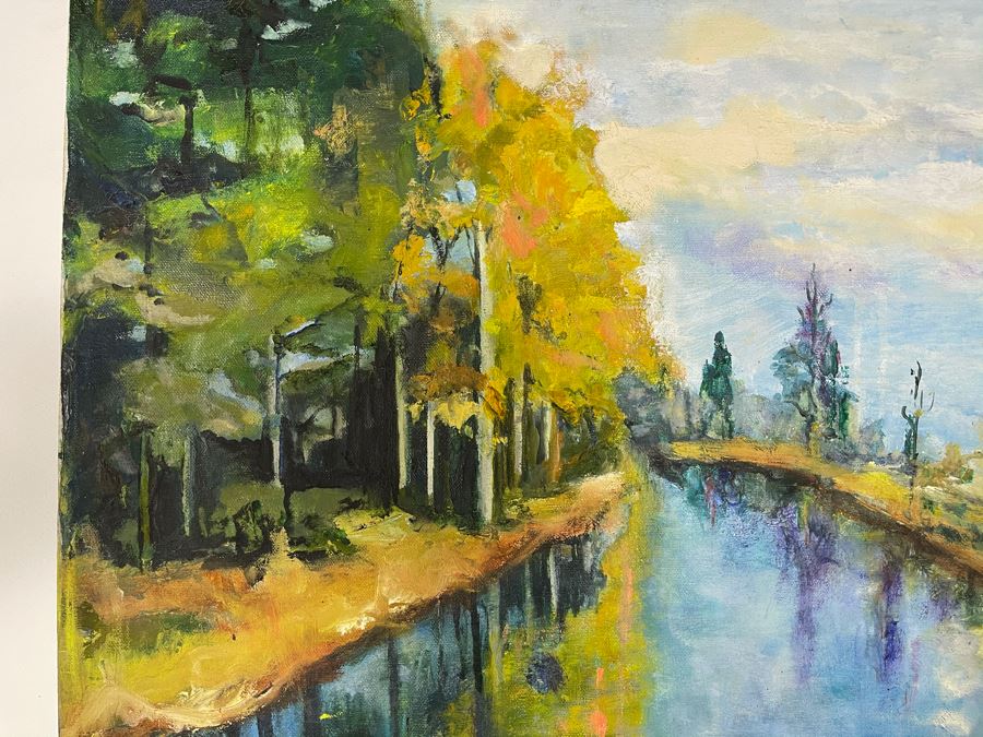 Original Joan Lohrey Oil Landscape Painting On Canvas 24 X 18 Retailed For $250 [Photo 4]