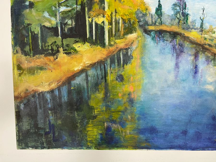 Original Joan Lohrey Oil Landscape Painting On Canvas 24 X 18 Retailed For $250 [Photo 3]