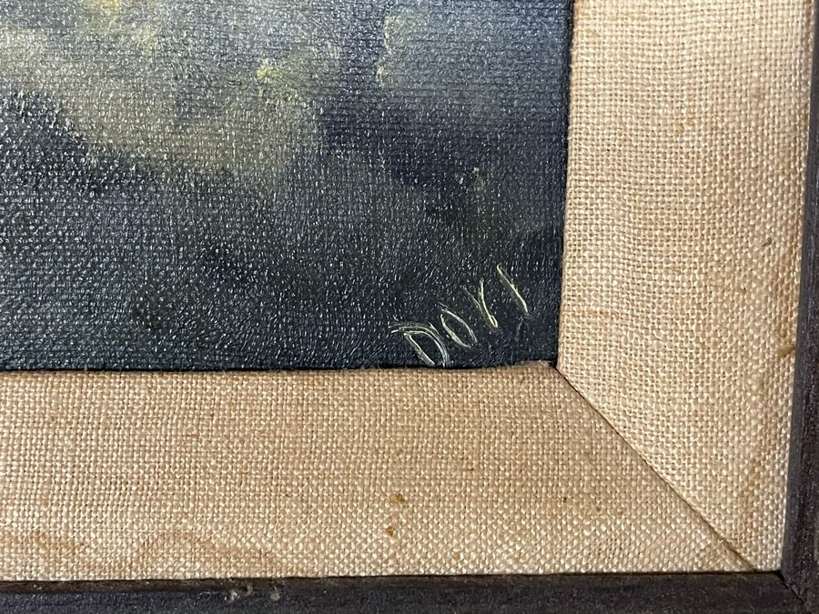 Original Dori Osterman (Pasadena) Framed Painting Titled 'Green Hills' 1972 16 X 12 [Photo 6]