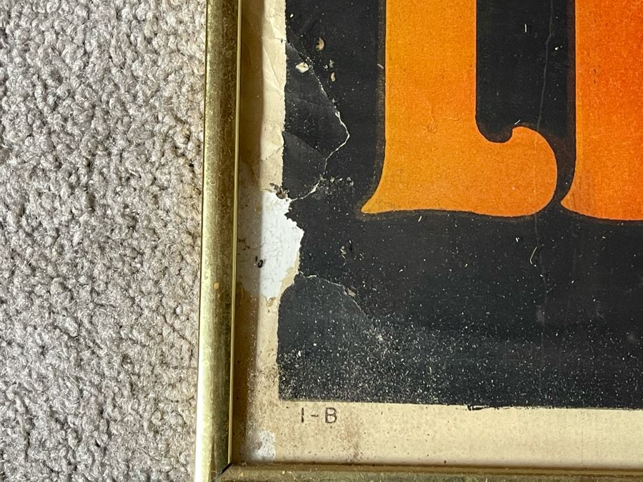 Antique 1918 Original World War I Framed Poster: 'Must Children Die And Mothers Plead In Vain?' Buy More Liberty Bonds The Sackett & Wilhelms Corp NY 1-B 30 X 40 [Photo 10]