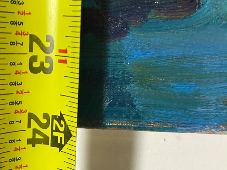 Original Joan Lohrey Abstract Expressionist Landscape Oil Painting On Canvas 18 X 24 [Photo 9]