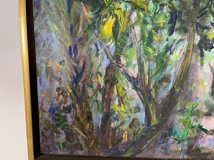 Original Joan Lohrey Framed Oil Painting Titled 'Lemon Tree' Featured At The San Clemente Arts And Crafts Club Retailed For $500 30 X 30 [Photo 6]