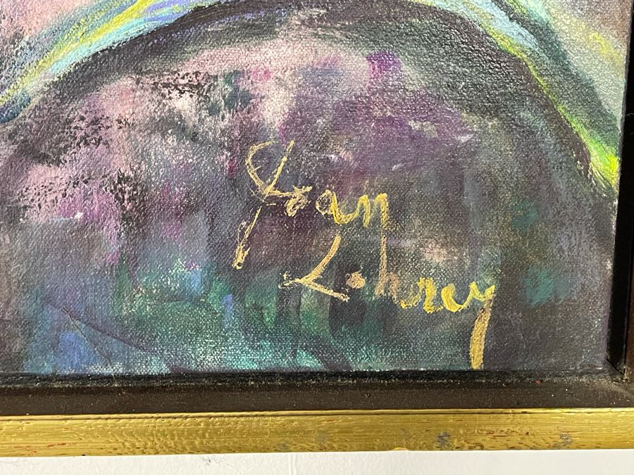 Original Joan Lohrey Framed Oil Painting Titled 'Lemon Tree' Featured At The San Clemente Arts And Crafts Club Retailed For $500 30 X 30 [Photo 7]