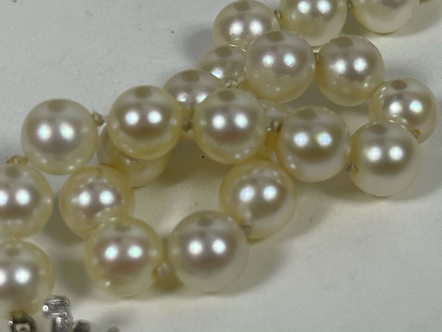 Pearl Necklace With 14K Gold Clasp 15L [Photo 7]