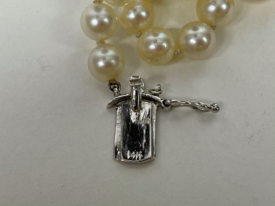 Pearl Necklace With 14K Gold Clasp 15L [Photo 6]