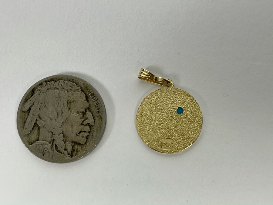 14K Gold Pendant 1.3g [Photo 3]