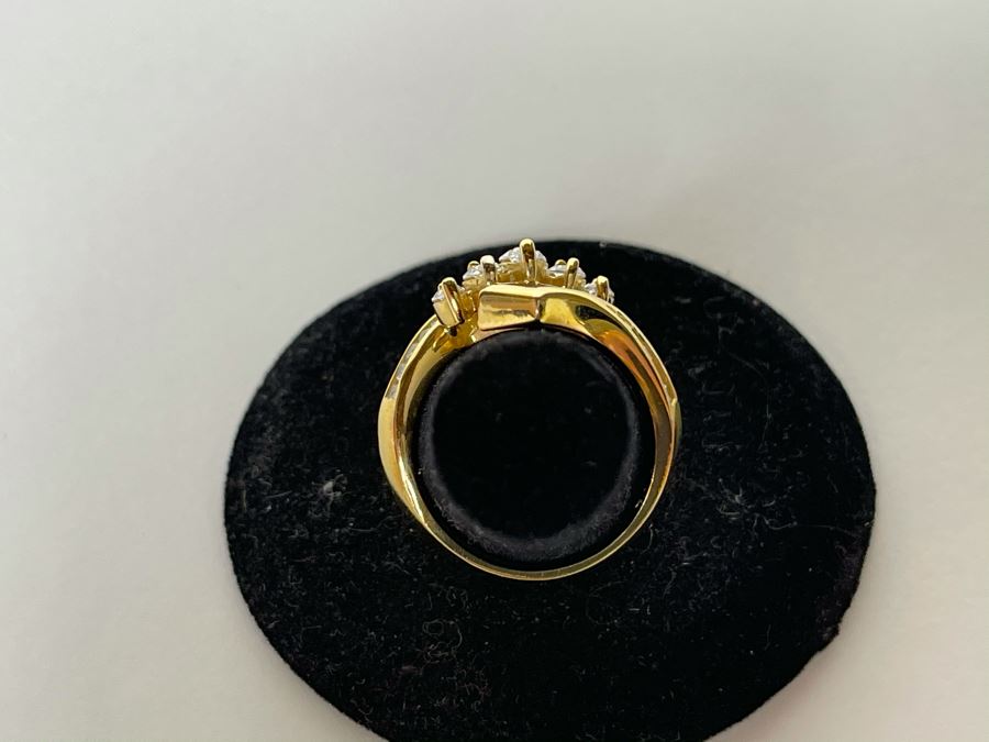 Sterling Silver CZ Ring Size 7.25 6.7g [Photo 5]