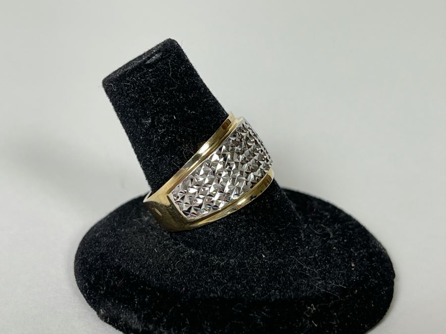 14K Gold Ring Size 8 2.9g [Photo 4]