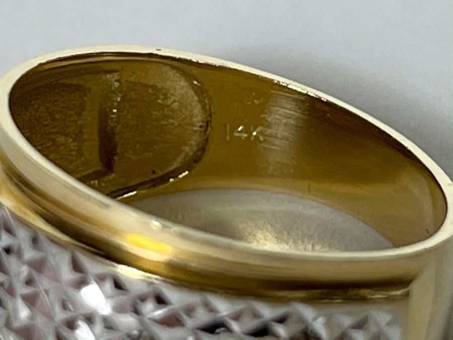 14K Gold Ring Size 8 2.9g [Photo 8]